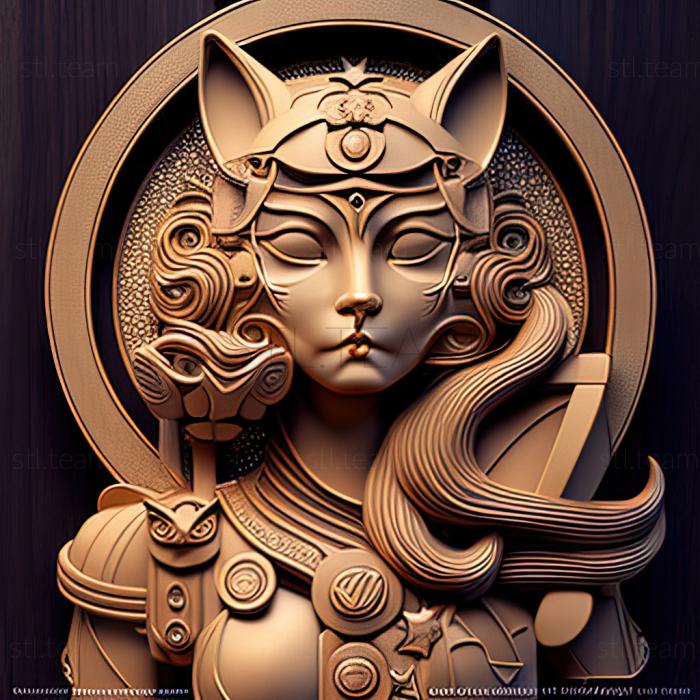 3D model st Companion cat Diana from Beautiful Warrior Sailor Moon (STL)
